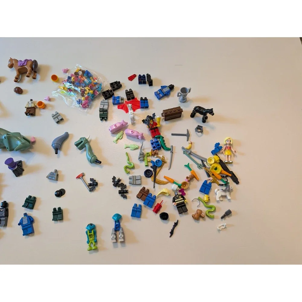 LEGO Minifigure Lot Multicolor Mixed Themes Ninjago Friends Animals Aliens Boat
